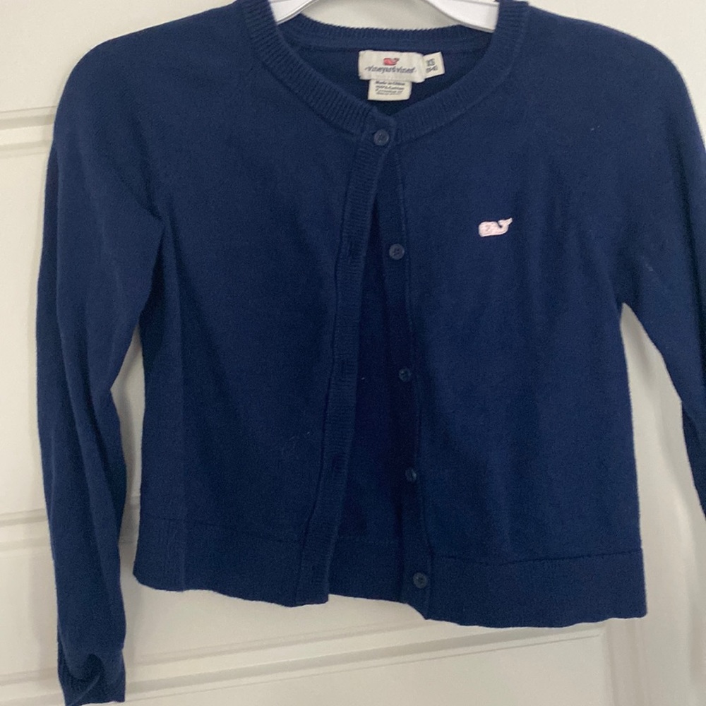 Girls Navy Cardigan